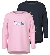 Name It Bluse - NmfVix - 2-pak - Sweet Dreams/Navy Blazer/ Star