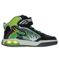 Geox Støvler m. Lys - Inex - Black/Lime
