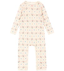 Konges Sløjd Heldragt - Rib - Minnie - Fleur Decor m. Hulmønster