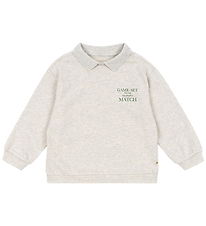 Konges Sløjd Polobluse - Spotty - Off White Melange
