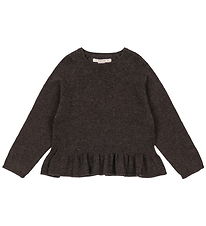 Konges Sløjd Bluse - Strik -  Cathy - Brown Melange