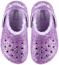 Crocs Sandaler - Clsc Lined Chunky Glitter - Purple Moon