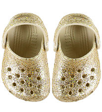 Crocs Sandaler - Littles Chunky Glitter - Sandstone