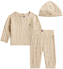Tommy Hilfiger Gaveæske - Sweatshirt/Sweatpants/Hue - Malted Mil