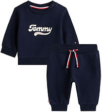 Tommy Hilfiger Sweatsæt - Graphic - Dark Night Blue