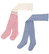Konges Sløjd Strømpebukser - 2-pak  - Lurex - Purple/Pink Dolphi