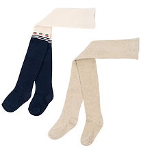 Konges Sløjd Strømpebukser - 2-pak  - Lurex - Cherry Mix