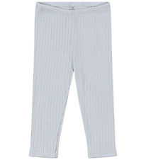 Konges Sløjd Leggings - Rib - Minnie - Gray Dawn m. Hulmønster