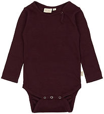 Petit Piao Body l/æ - Rib - Modal - Dark Grape