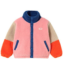 Tiny Cottons Fleecejakke - Color Block Polar - Dark Blue