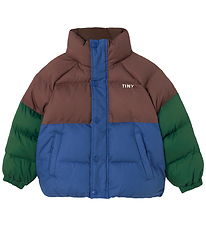 Tiny Cottons Dynejakke - Color Block - Dark Blue