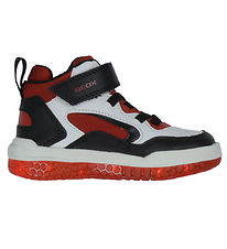 Geox Støvler  m. Lys - Buzzerlight - White/Red