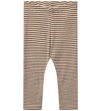 Wheat Leggings - Uld - Rib - Agi - Wood Stripe