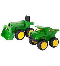 John Deere Legetøj - Mini Sandbox Tractor & Dump Truck Set