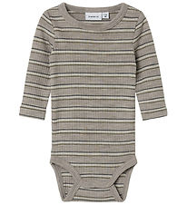 Name It Body l/æ - Uld - Rib - NbmWomi - Satellite/STRIPES