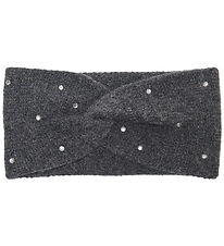 Kids Only Hårbånd - Strik - KogChyna - Dark Grey Melange/Rhinest