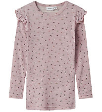 Name It Bluse - Uld - NmfWomi - Shadow Gray/Duts