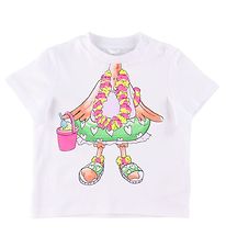 Stella McCartney Kids T-shirt - Hvid m. Flamingo
