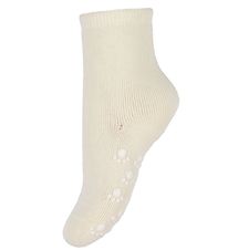 Joha Strømper - Uld - Råhvid m. Anti-slip