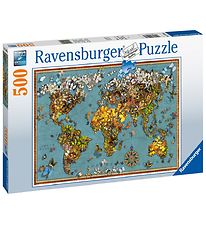Ravensburger Puslespil - 500 Brikker - World of Butterflies
