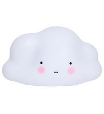 A Little Lovely Company Natlampe - 24,5 cm - Cloud - Hvid