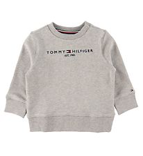 Tommy Hilfiger Sweatshirt - Essential - Organic - Gråmeleret