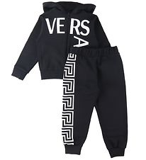 Versace Sweatst - Logo Print - Sort/Hvid