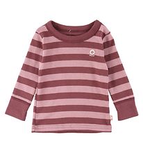 Katvig Bluse - Mrk Rosa m. Striber