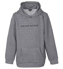 Bruuns Bazaar Hættetrøje - Dorthea - Opal Grey
