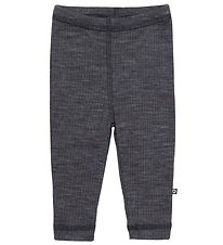 Smallstuff Leggings - Uld - Rib - Dark Grey