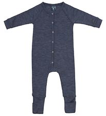 Smallstuff Natdragt - Uld - Denim Melange