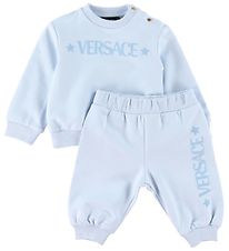 Versace Sweatsæt - Baby Blue m. Logo
