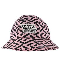 Versace Sommerhat - Sort/Rosa m. Logo