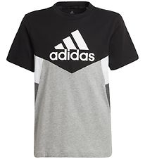 adidas Performance T-Shirt - Colourblock - Black/Grey
