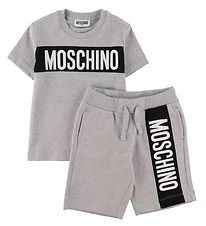 Moschino Sæt - T-shirt/Shorts - Gråmeleret