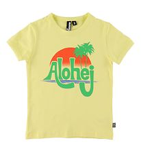 Danef T-shirt - DaneRainbow Ringer - Yellow m. Alohej