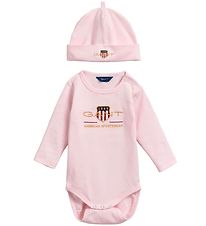 GANT Hue og Body l/ - Archive Shield - Crystal Pink