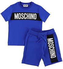 Moschino Sæt - T-Shirt/Shorts - Blå