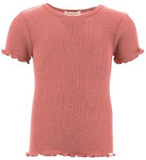 Minimalisma T-Shirt - Blomst - Silke/BLomst - Antique Red