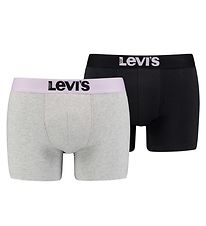 Levis Boxershorts - 2-pak - Boxer Brief - Lysegrmeleret/Orchid