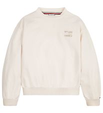 Tommy Hilfiger Sweatshirt - Natural Dye Script - Ancient White