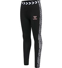 Hummel Leggings - HmlNanna - Sort/Hvid