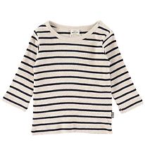 Mads Nørgaard Bluse - Tobinino - Navy/Nature Melange