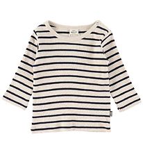 Mads Nrgaard Bluse - Tobinino - Navy/Nature Melange