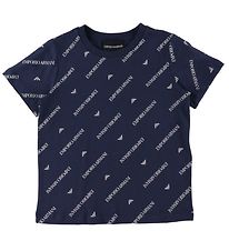 Emporio Armani T-Shirt - Navy m. Print