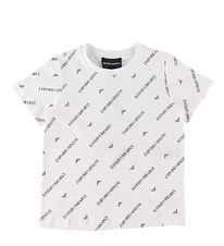 Emporio Armani T-Shirt - Hvid m. Tekst