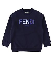 Fendi Sweatshirt - Navy m. Tekst