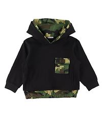 Dolce & Gabbana Hættetrøje - Reborn To Live - Sort/Camouflage
