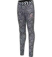 Hummel Leggings - hmlMimmi - Sort/Hvid