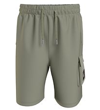 Calvin Klein Shorts - Badge Jogger - Forest Khaki